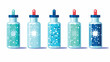 Vaccine vials for flu RSV and COVID- at the clinic