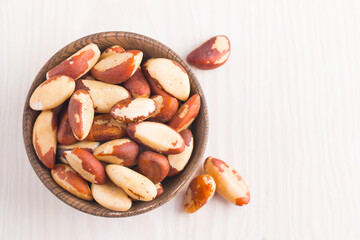 Wall Mural - Brazil nuts in a bowl. 