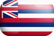 Hawaii Official National Flag Isolated 3D Glossy Rounded Icon