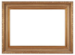 Lacquered wood picture frame in PNG format on a transparent background.