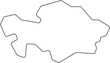 dot line drawing of kazakhstan map.