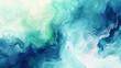 vibrant abstract watercolor background with dynamic brushstrokes in blue and green hues fluid illustration