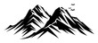 PNG Black minimalist andes mountain logo design drawing tranquility monochrome