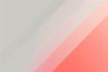 Wall Mural - Light grey and coral gradient background with diagonal lines