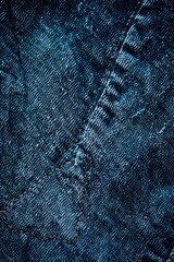 Wall Mural - Detailed close-up shot of blue jeans. Suitable for fashion or casual wear concepts