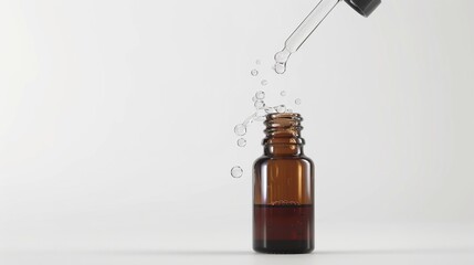 Aufkleber - A droplet of liquid coming out of a bottle, suitable for various design projects