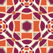 Abstract geometric shapes and line seamless pattern. Arabesque tile texture. Modern mosaic background for web site business graphics.