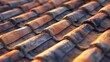Detailed view of roof tiles, suitable for construction projects