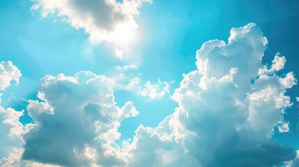 Aufkleber - A plane flying through a cloudy blue sky. Suitable for travel and transportation concepts