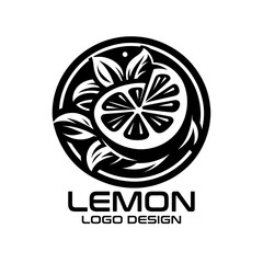 Wall Mural - Lemon Vector Logo Design