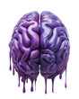 Liquid Color design background fly out of the human brain as a idea colorful brain splash Brainstorm and inspire concept. isolated on Free PNG.