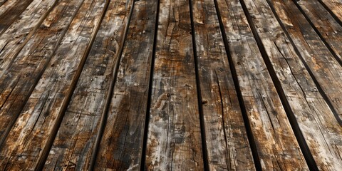 Poster - Close up view of wooden floor planks, perfect for backgrounds and textures