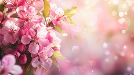 Poster - Close up of a bunch of pink flowers, perfect for nature backgrounds