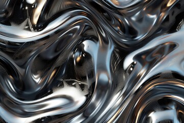 Poster - Close up view of a shiny surface, ideal for backgrounds or textures