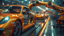Robotic Arm Car Manufacturing