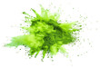 PNG Green holi paint color powder backgrounds white background splattered