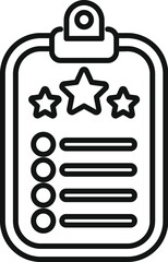 Poster - leader clipboard icon outline vector. success strategy. executive presentation