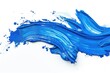 Close up shot of blue paint on white surface, perfect for artistic projects