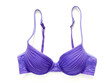 © Saranya - Elegant purple bra isolated on white background