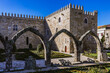 Archiepiscopal Palace, view from Santa Barbara gardens in Braga historic city, Portugal