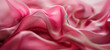 Fabric, background and pink abstract and wave, material and cloth for creative design with folds in chiffon silk. Textile, wallpaper or flow for art, synthetic and pattern with delicate texture