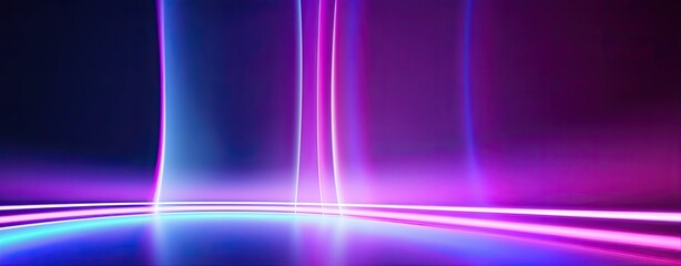 Sticker - Ultraviolet abstract neon light background