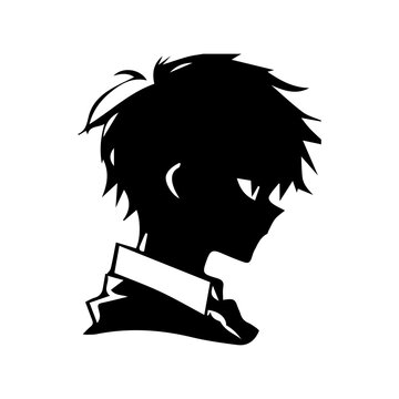 Young man anime style character vector illustration design.