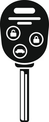 Poster - Car remote control key icon simple vector. Smart lock. Alarm security