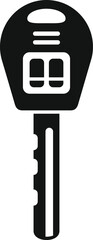 Poster - Code smart key icon simple vector. Control security. Keyless drive modern