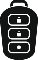 Poster - Safe chip control icon simple vector. Transport control. Security start