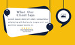 © PhoeniXvect - Client or customer service review feedback testimonial appreciation design template