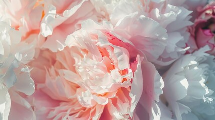 Poster - Close up shot of pink and white flowers, perfect for nature or floral themes