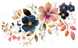 PNG Chinese flower pattern art inflorescence