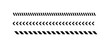© Volodymyr - Slash line. Border with diagonal lines. Angle of tilt stripes. Black pattern of footer. Diagonal parallel lines divider strip. Tilt strip geometric abstract border. Slash divider. Vector illustration