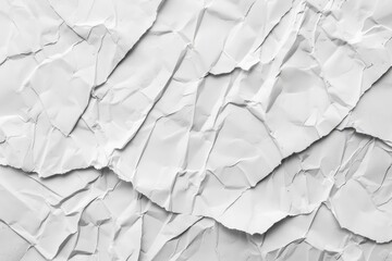 Poster - A detailed view of a white paper. Suitable for various design projects