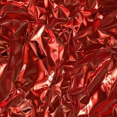 Poster - Close up of shiny red fabric, great for backgrounds