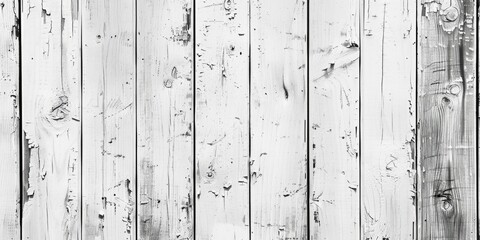 Poster - A black and white photo of a wooden wall. Suitable for textures and backgrounds
