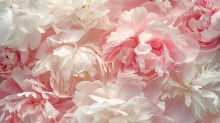 Poster - Close up of pink and white flowers, perfect for floral backgrounds