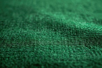 Poster - A close-up of a green towel on a table. Perfect for household and interior design concepts