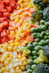 Wall Mural - Close up of a variety of fresh and colorful vegetables. Perfect for healthy eating concepts