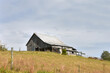 Barn Sits on Top Hill in Appalachians