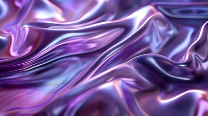 Wall Mural - subtle purple chrome wave background