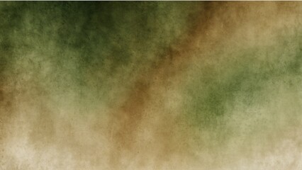 Poster - green sepia gradient watercolor on paper texture background from Generative AI