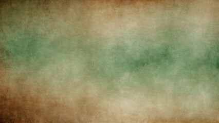 Poster - mint green sepia gradient watercolor on paper texture background from Generative AI