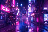 Fototapeta Uliczki - Tokyo Neon Lights