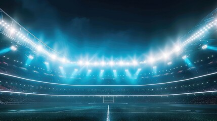 lights at night and stadium football stadium with bright lights sports background