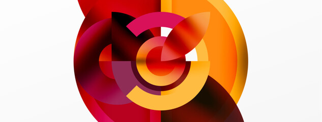 Poster - A vibrant magenta circle with a swirling petal design at the center, symbolizing art and symmetry. The colorfulness pops against the white background in this closeup shot