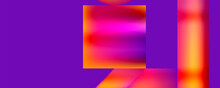 The Purple Background With A Square In The Middle Showcases A Mix Of Vibrant Colors Such As Blue, Azure, Purple, Pink, And Magenta, Creating An Electric And Colorful Display On A Rectangular Shape