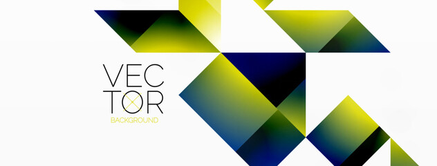 Aufkleber - a logo for a company called vec tor with geometric shapes on a white background . High quality