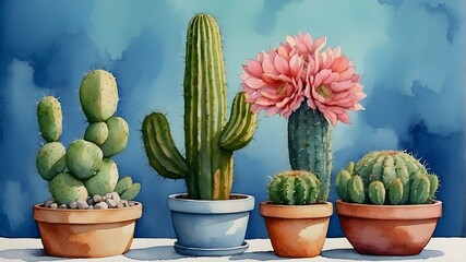 Wall Mural - cactus in the desert